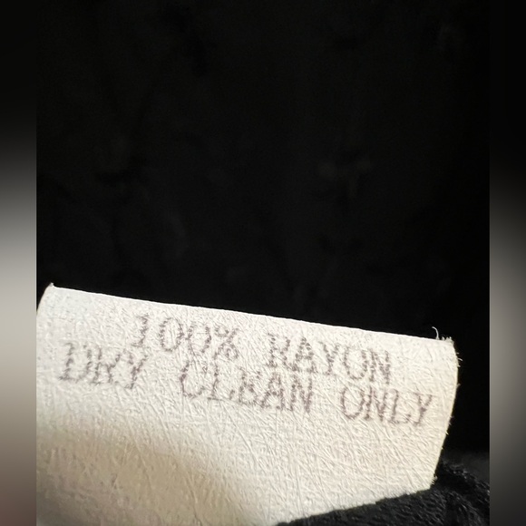 Vintage Johnny Was Large oversized Whimsigoth oversized velvet black dress - Picture 3 of 6